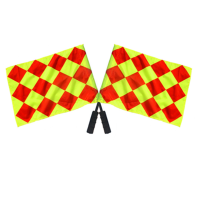 Football Referee Flag Soccer Linesman flags with Carry bag for referee Sideline equipment Sports Football Match Flags