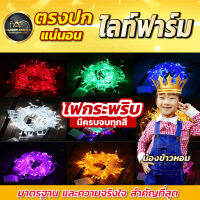 ไฟประดับตกแต่ง ไฟสวยงาม ไฟกระพริบ 100 หลอดLED ยาว 8 เมตร สายสีดำ/สายใส ไฟตกแต่งLED ปรับได้ 8 โหมด ปรับไฟนิ่งได้ เสียบปลั๊กไฟบ้าน