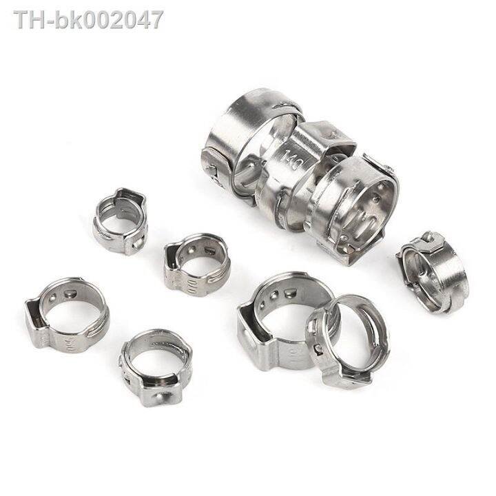 45-80-100-140pcs-single-ear-stepless-hose-clamps-304-stainless-steel-hose-clamps-cinch-clamp-rings-for-sealing-kinds-with-box