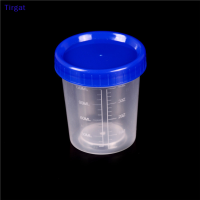 ?【Lowest price】Tirgat 120ml พลาสติกตัวอย่างjar CRAFT ภาชนะปัสสาวะหม้อถ้วยพร้อมฝา