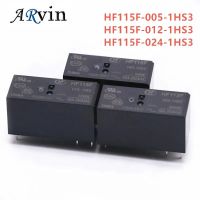 รีเลย์ Jqx-115f Hf115f-005-1hs3 2ชิ้น/Iot Hf115f-012-1hs3 16a 6pin Hf115f-024-1hs3