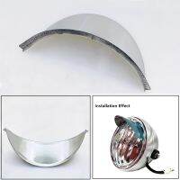 ❦☜ Motorcycle Front Lamp Visor Universal Chrome Metal Scooter Headlight Rainproof Cover 5.2 For Cafe Racer Ducati Honda