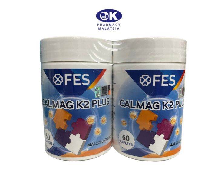 FES CALMAG K2 PLUS 60'S X2 ( CALCIUM & MAGNESIUM ) | Lazada