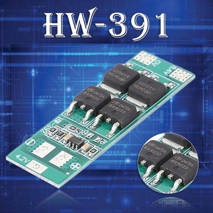 โมดูลเซลล์แผ่นป้องกันแบตเตอรี่ลิเธียม2s-20a-bms-7-4v-8-4v-18650