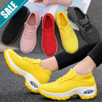 ร้อน, ร้อน★LEEANG CHEN Sneakers Women Breathable Mesh Sports Shoes for Women Leisure Korean Fashion Lady Dancing Shoes Slip-On Casual Shoes Air Cushion Running Shoes