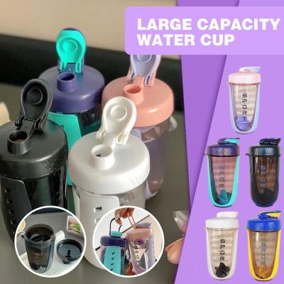 590ml Water Cup With High Aesthetic Value For Office Anti Large And Cup Cup Portable Drop Workers Childrens Capacity Bottle Water Sports Shaking Student F5Y6