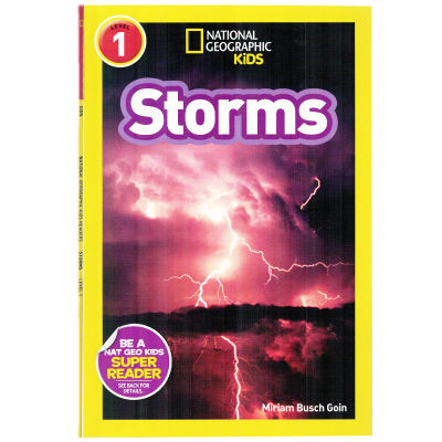 English original picture book National Geographic readers: storms American National Geographic graded reading elementary level 1 childrens popular science picture book