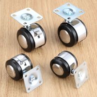 Twin Swivel Wheel Caster locking plate universal Caster For Furniture Home Office Sofa Chair Hold 1.5inch 2inch