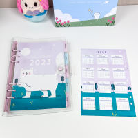 หน้าคั่น 6 รู White Cat ? ปี 2023 ขนาด A6/A5 Planner Refill Paper 6 Holes Dashboard สมุดแพลนเนอร์ by mimisplan