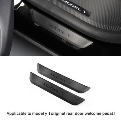 For Tesla Model3 model Y Original factory Door Sill Decoration Wrap Cover model3 Original Accessories Pedal Protection Strip