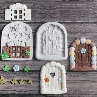 Fairy Tale Door And Window Silicone Mold Fondant Mould Cake Decorating Tools Chocolate Gumpaste Mold Sugarcraft Chocolate Mold Bread Cake  Cookie Acce