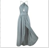 SOINCRE 2021 Summer New Hot Womens Dress solid color Irregular Hollow Open Back Halter Neck Lace Split Sexy Elegant Party Dress