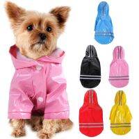 Summer Outdoor Puppy Pet Rain Coat S-XL Hoody Waterproof Jackets PU Raincoat for Dogs Cats Apparel Clothes Wholesale Clothing Shoes Accessories Costum