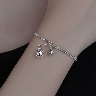 [COD] Ancient cat double-layer bracelet that rings step by national tide transfer tassel bell lucky