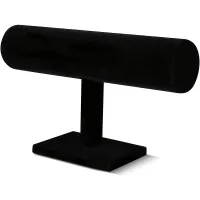 NianMiao 1 T-Shaped Bracelet Necklace Jewelry Display Stand, Black Velvet Watch Stand, Suitable For Home Storage