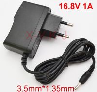 1PCS High quality 16.8V 1A polymer lithium battery charger 1000mA Power Adapter Charger Dual IC 16.8V1A DC 3.5mm 1.35mm EU plug