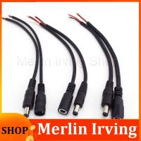 Merlin Irving Shop 16/18/20/22awg 7A 10A DC Male Female Power Supply Connector extension Cable 5.5x2.1mm Copper Wire Current For LED Strip light