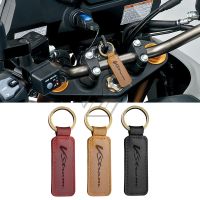 For Suzuki V-Strom 250 650 1000 1000XT Motorcycle Cowhide Keychain Key Ring