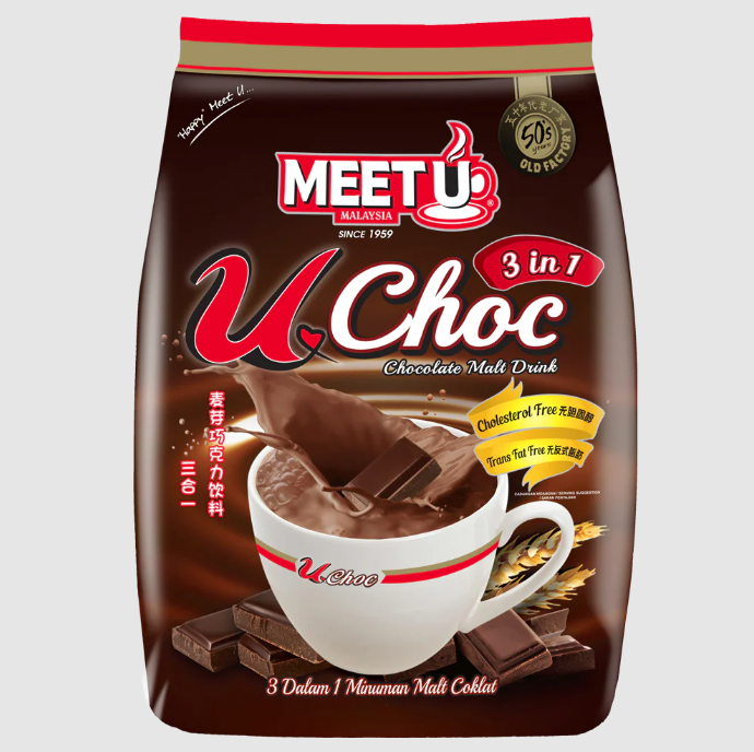 MEET U UCHOC CHOCOLATE MALT DRINK 10's X 33G Lazada PH
