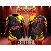 (All sizes are in stock)   SABONG GAMEFOWL Long Sleeve Fully Sublimated Breathable T-shirt Cotton Long Sleeve T-shirt  (You can customize the name and pattern for free)