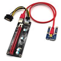 USB3.0 Mini PCI-E Riser SATA ถึง4/6ขาสายไฟการ์ดอะแดปเตอร์ PCIE 16X สำหรับพีซี