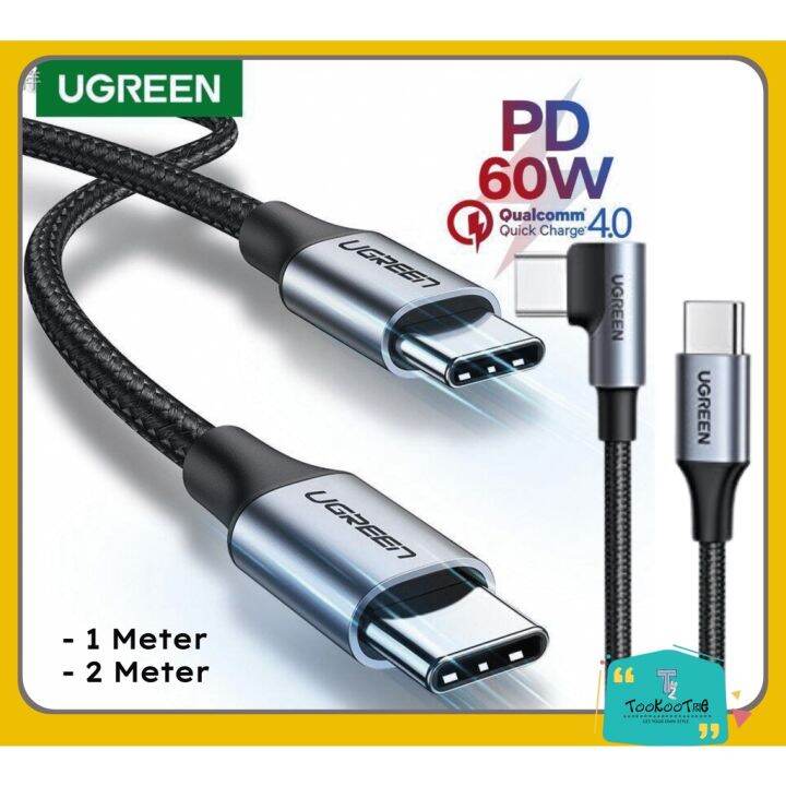 Ugreen Kabel Data Usb Type C To Type C W A Pd Qc Fast Charging Gaming Lazada Indonesia