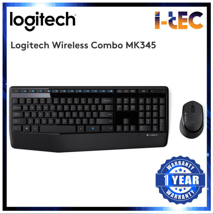 Logitech MK345 COMFORT Full-Size wireless combo keyboard mouse | Lazada