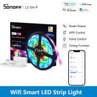 ITEAD SONOFF L3 Pro WiFi แถบไฟ LED อัจฉริยะ 5M RGBIC สีสัน 44 ค่าแสงที่ตั้งไว้ล่วงหน้า เต้นรำพร้อมเพลง การควบคุม APP / การควบคุมด้วยเสียง แถบไฟอัจฉริยะ ไฟวันหยุด บรรยากาศ ไฟตกแต่ง