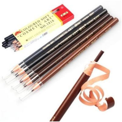 Coloured Soft Cosmetic Art Eyebrow Pencil ดินสอเขียนคิ้วเชือก 03 -สีน้ำตาลเข้ม (4 แท่ง)