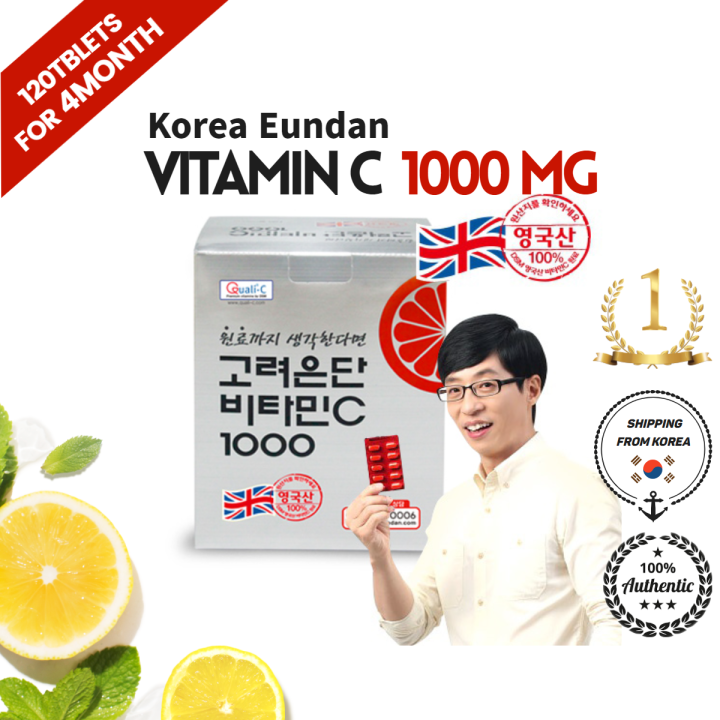 Vitamin C Korea 1000 Tablet 120 Oleh KoreaEundan/Kesehatan Kekebalan
