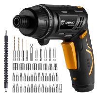 Woww สุดคุ้ม DEKO 3.6V Cordless Drill Screw Driver Set 47pcs Set with LED Torch Light ไขควง ไร้สาย แบต 3.6 โวลล์ พร้อมชุดดอกไขควง47pc ราคาโปร สว่าน สว่าน ไร้ สาย สว่าน ไฟฟ้า สว่าน เจาะ ปูน