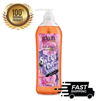 GLAMWORKS Bath and Body Essentials Sweet Pea Scented Body Wash 1L ...