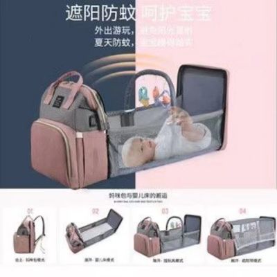 hot！【DT】✆✙  South Korea Ins New Baby Folding Large Capacity Mother and To Send