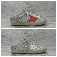 2023 new GGDB Top Quality Shiny Silver Dirty Half Shoes