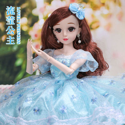 New 60 Cm Princess Doll 23 Jonits Moving Toys 13 Fashion Long Hair 3D Big Eyes Doll For Children Retro Birthday Gift Toys