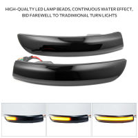 2Pcs แบบไดนามิก Blinker ไฟเลี้ยว Led รมควันไหลด้านหลังดูกระจกไฟแสดงสถานะสำหรับ Ford Kuga 2013-2018