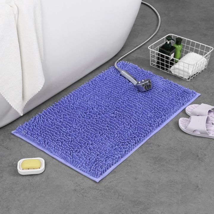 Absorbent Floor Mat Bathroom Carpet Fine Chenille Chenille 1pcs