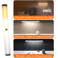 LED Tricolor Induction Light อัจฉริยะหมุน Night Light ห้องนั่งเล่นตู้ตู้เสื้อผ้า Light Human Body Sensor Light Strip