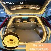 SEAMETAL Universal 5M Car Trunk Light LED Strip Cuttable Atmosphere Light Waterproof modified Ambient Lighting for Tesla Model 3 Bulbs  LEDs HIDs