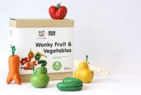 PlanToys - Wonky Fruit &amp; Vegetables ชุดผักผลไม้แปลกตา