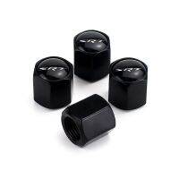 【CW】 Tire Stem Caps - In Zinc Alloy Theft Proof Retrofit Car Tires Valves Hub Caps，Black4Pcs