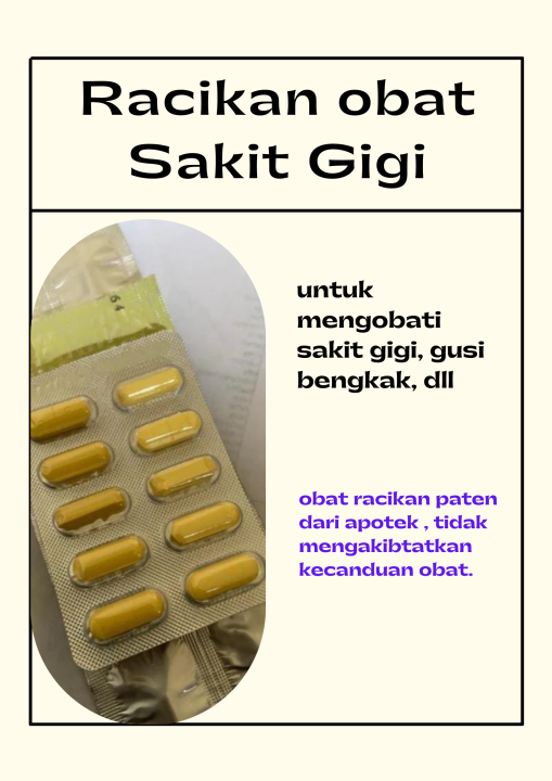 Paket Obat Sakit Gigi Racikan Obat Sakit Gigi Gusi Bengkak Lazada Indonesia