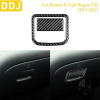 สำหรับ Nissan X-Trail Rogue T32 2013-2021อุปกรณ์เสริมคาร์บอนไฟเบอร์ภายในรถ Co-Driver กล่อง Handl Trim สติกเกอร์ตกแต่ง