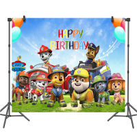 [มีในสต็อก] PAW Patrol 125*80ซม. 3D การ์ตูนพื้นหลังผ้า Tapestries &amp; Hangings เด็กวันเกิด Party ถ่ายภาพพื้นหลังผ้า Studio Props ตกแต่ง