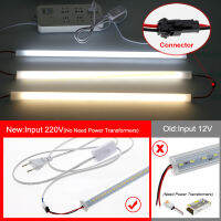 V Shaped LED Bar Light 220V 50cm 72LEDs Wall Corner LED Tubes Kitchen Under Cabinet Light 1-6Pcs Set