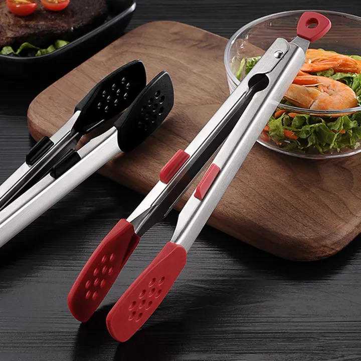 2Pcs Premium Silicone Food Tongs Heat Resistant Non-Stick Kitchen Tongs  with Stainless Steel Locking Perfect for Cooking, Serving, BBQ, Grill and  Salad, (11.6 Inch) By Lisdripe | Lazada Singapore