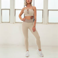 CHRLEISURE Two Piece Yoga Set Women Jogger Set Top and Pants High Waist Sportswear Suits Fitness Tracksuits Women