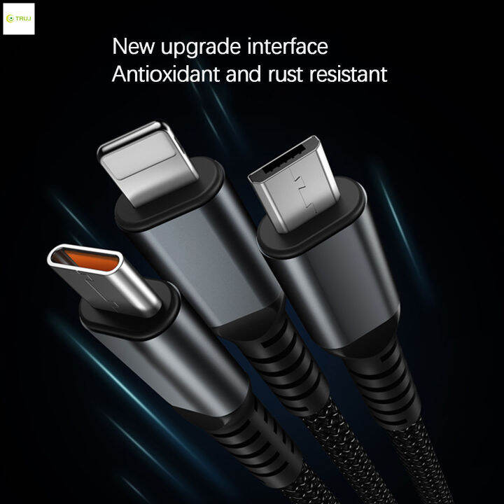 สายชาร์จโทรศัพท์มือถือแบบพกพาวัสดุต้านอนุมูลอิสระสายชาร์จ-usb-เร็วมากเข้ากันได้กับสมาร์ทโฟนส่วนใหญ่