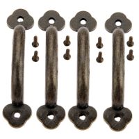 4Pcs Chinese Antique bronze Handles Drawer Wardrobe Kitchen Cabinet Cupboard Handles Cabinet Jewelry Box Cabinet Pulls 102x22mm