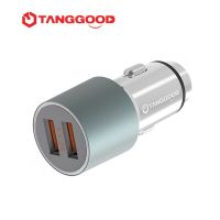 TANGGOOD ที่ชาร์จที่ชาร์จแบตในรถใน USB 36W QC3.0 2.0ที่ชาร์จโทรศัพท์มือถือ2พอร์ต USB ที่ชาร์จสำหรับรถชาร์จแบบเร็วที่ชาร์จแบตในรถเหมาะสำหรับ Samsung ที่เหมาะกับ Xiaomi